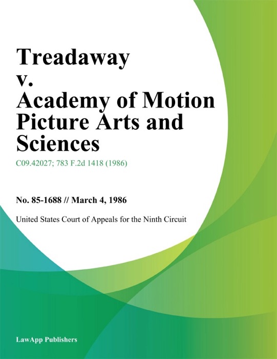 Treadaway v. Academy of Motion Picture Arts and Sciences