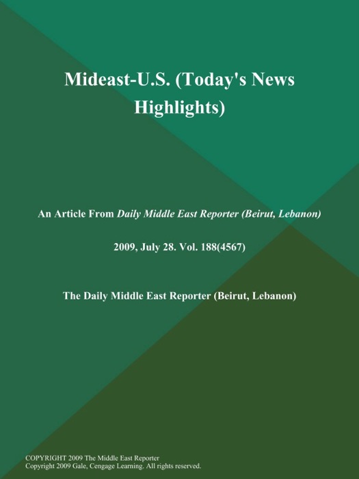 Mideast-U.S. (Today's News Highlights)