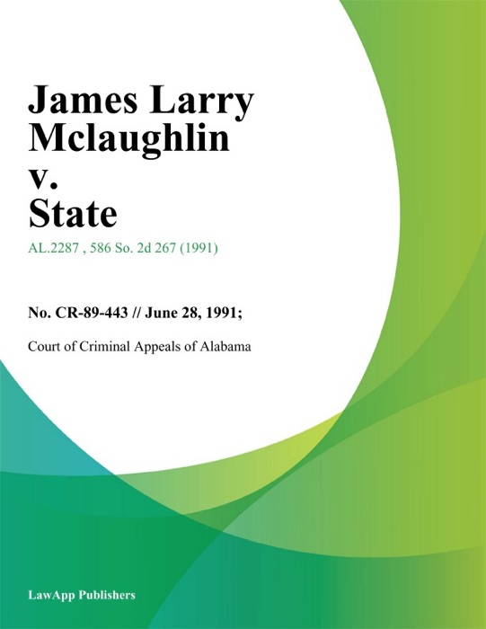 James Larry Mclaughlin v. State