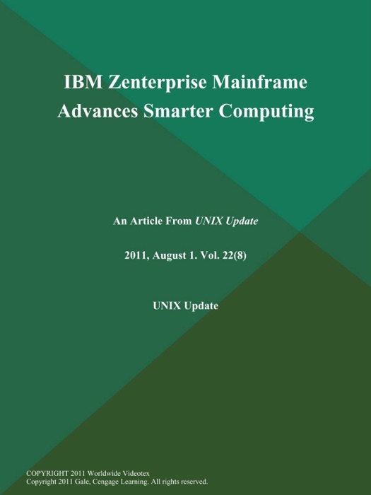 IBM Zenterprise Mainframe Advances Smarter Computing