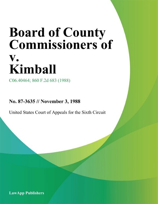 Board of County Commissioners of v. Kimball