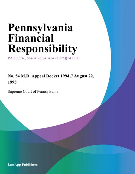 Pennsylvania Financial Responsibility