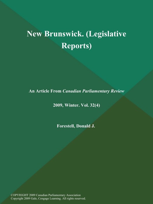 New Brunswick (Legislative Reports)