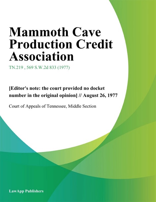 Mammoth Cave Production Credit Association