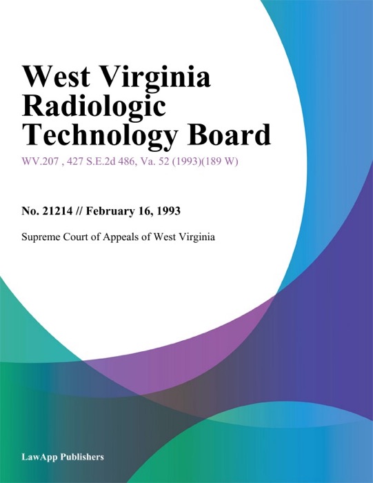 West Virginia Radiologic Technology Board
