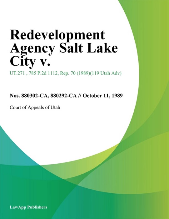 Redevelopment Agency Salt Lake City v.