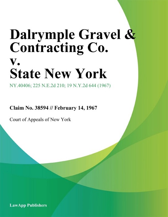Dalrymple Gravel & Contracting Co. v. State New York