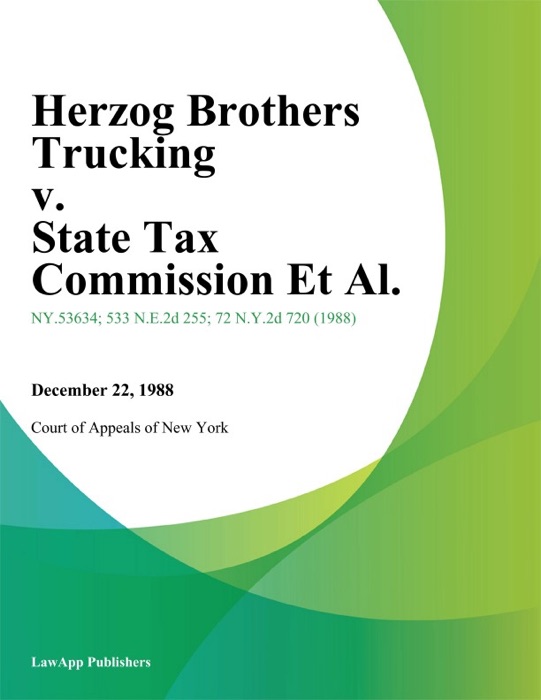 Herzog Brothers Trucking v. State Tax Commission Et Al.