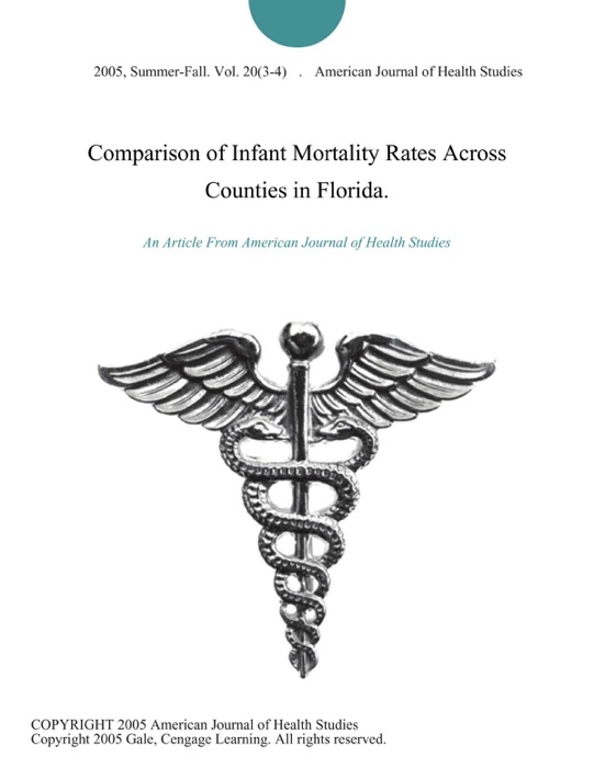Comparison of Infant Mortality Rates Across Counties in Florida.