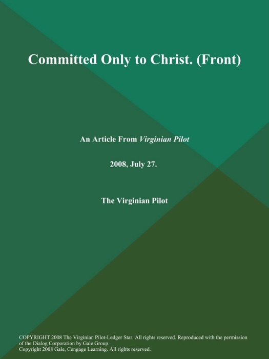 Committed Only to Christ (Front)