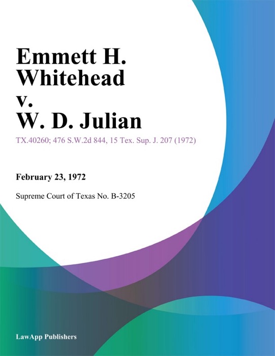 Emmett H. Whitehead v. W. D. Julian