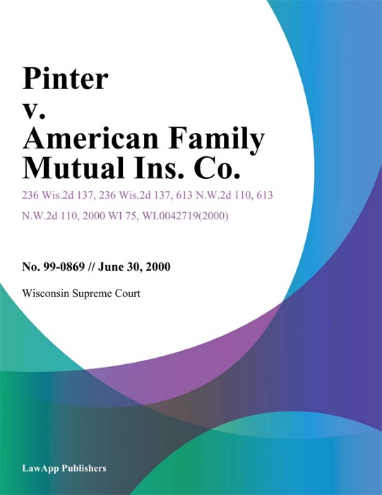 Pinter V. American Family Mutual Ins. Co.