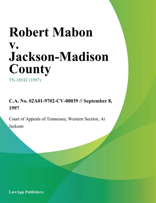 Robert Mabon v. Jackson-Madison County