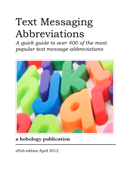 Text Messaging Abbreviations - Bob Cohen