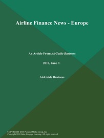 Livres Couvertures de Airline Finance News - Europe