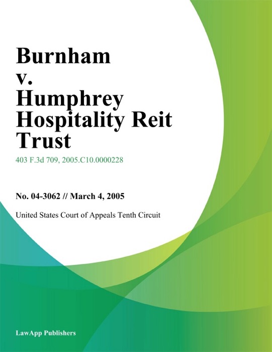 Burnham v. Humphrey Hospitality Reit Trust