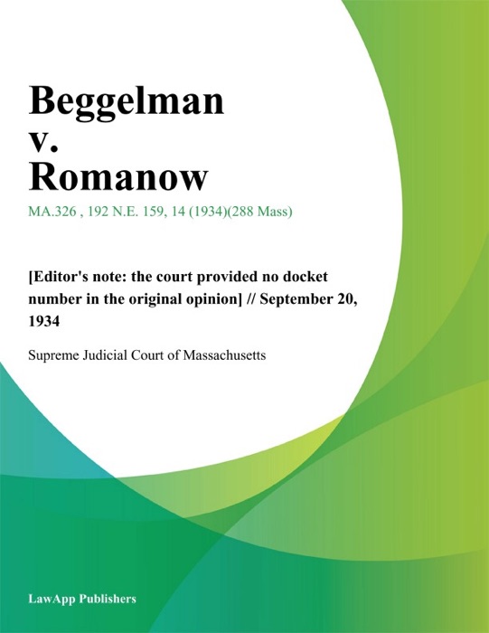 Beggelman v. Romanow