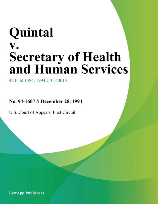 Quintal V. Secretary Of Health And Human Services