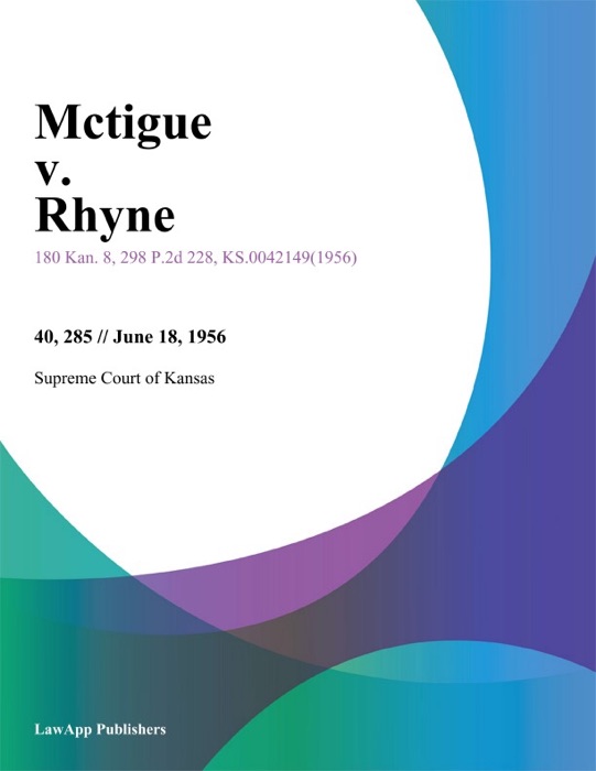 Mctigue v. Rhyne
