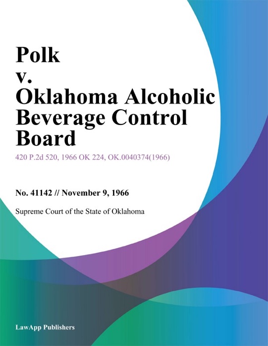 Polk v. Oklahoma Alcoholic Beverage Control Board