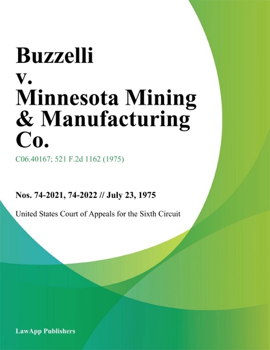 Buzzelli v. Minnesota Mining & Manufacturing Co.