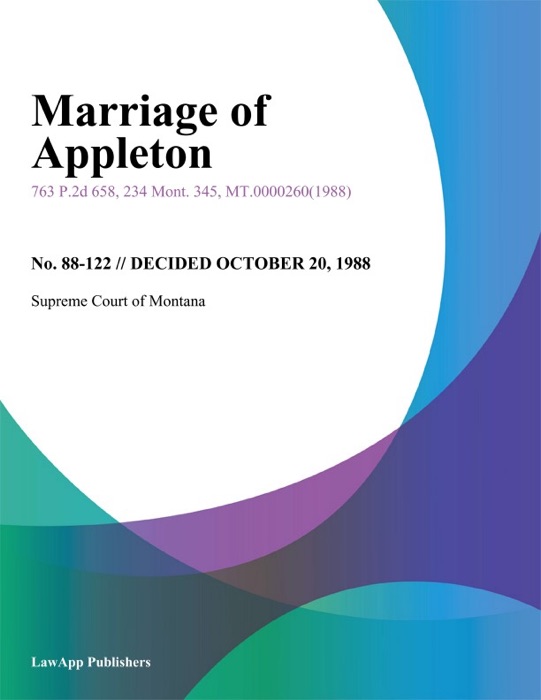 Marriage of Appleton