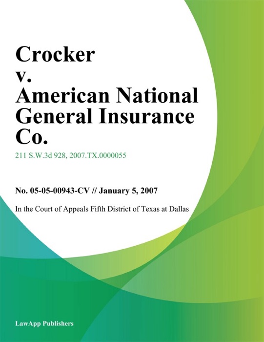 Crocker v. American National General Insurance Co.