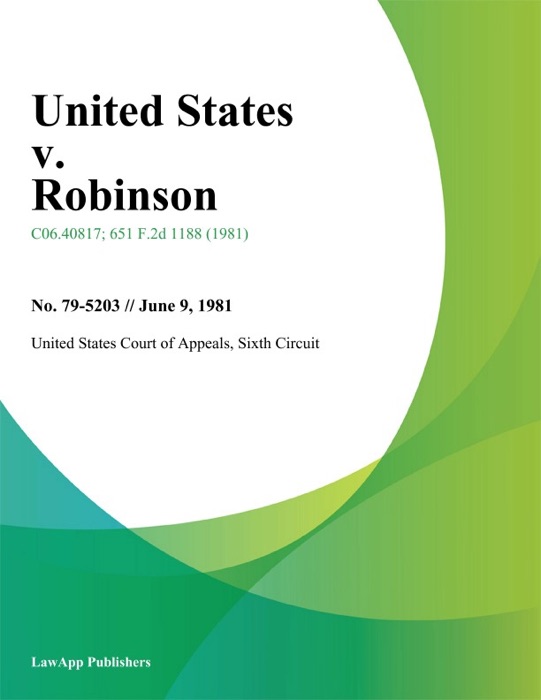 United States V. Robinson