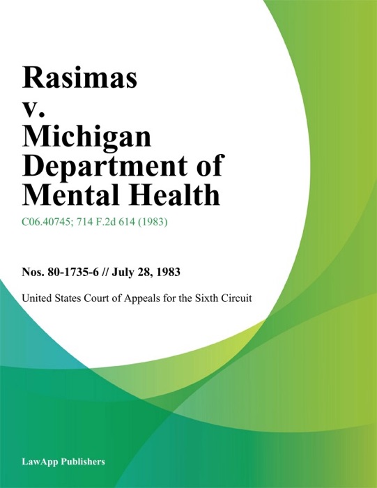 Rasimas V. Michigan Department Of Mental Health