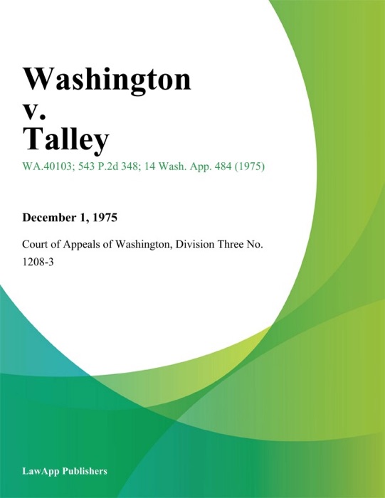 Washington V. Talley