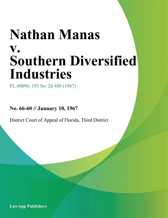 Nathan Manas v. Southern Diversified Industries