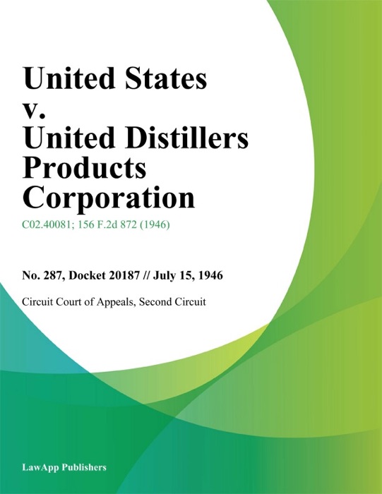 United States v. United Distillers Products Corporation.