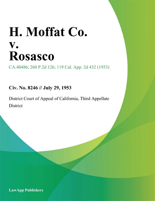 H. Moffat Co. v. Rosasco