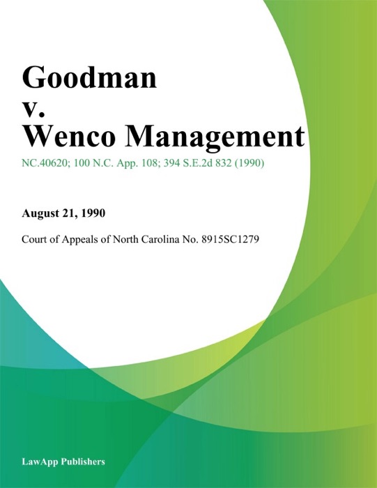 Goodman v. Wenco Management