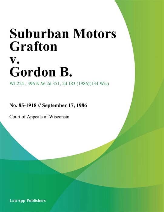 Suburban Motors Grafton v. Gordon B.