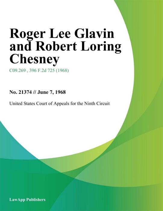Roger Lee Glavin and Robert Loring Chesney