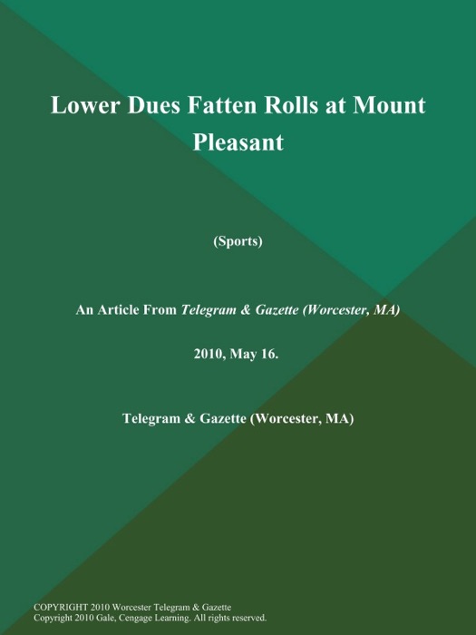 Lower Dues Fatten Rolls at Mount Pleasant (Sports)