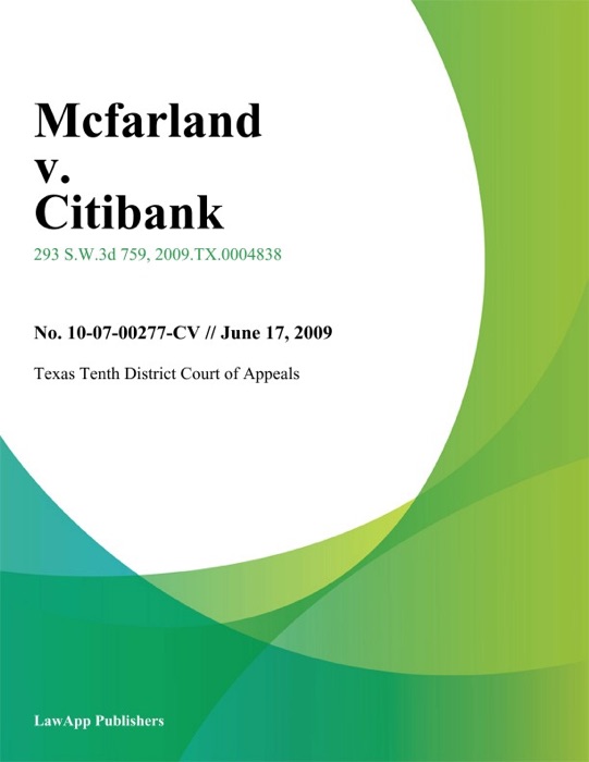 Mcfarland v. Citibank