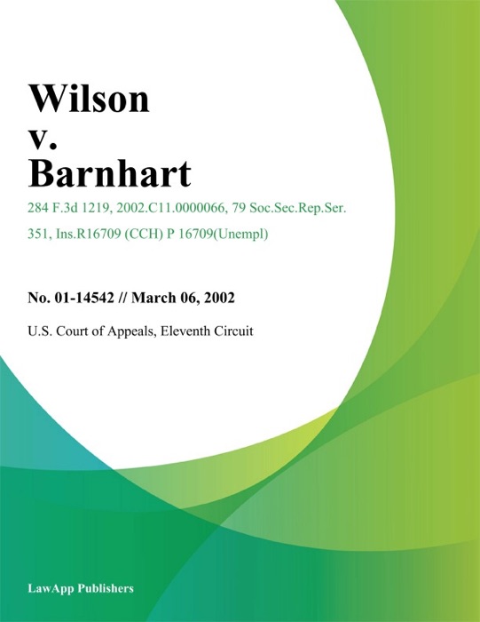 Wilson V. Barnhart
