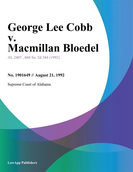 George Lee Cobb v. Macmillan Bloedel