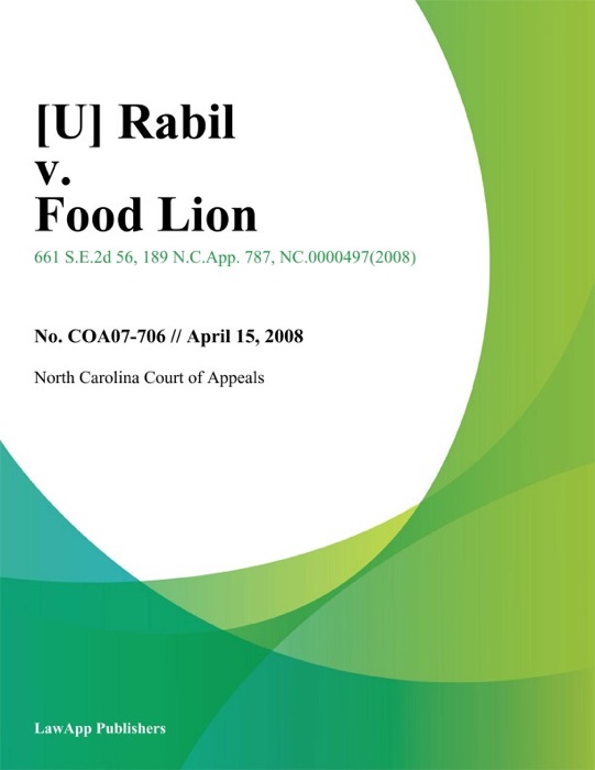 Rabil v. Food Lion