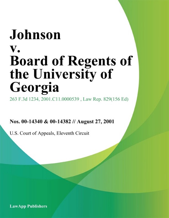 Johnson v. Board of Regents of the University of Georgia