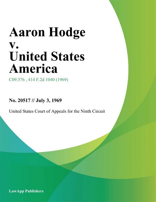 Aaron Hodge v. United States America