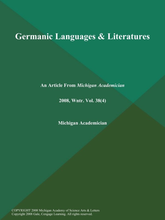 Germanic Languages & Literatures