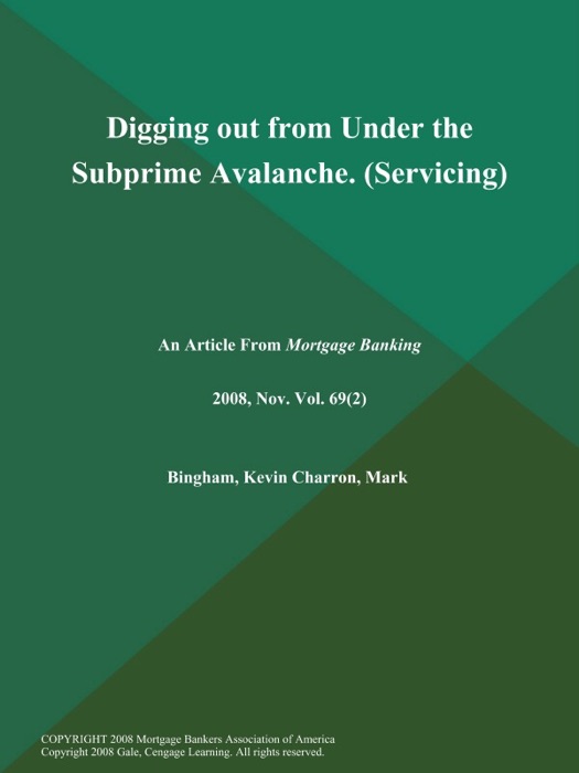 Digging out from Under the Subprime Avalanche (Servicing)