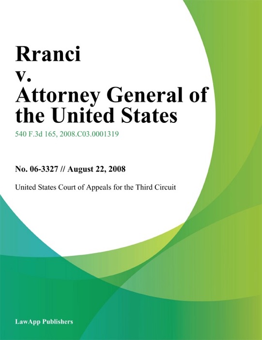 Rranci v. Attorney General of the United States