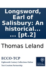 Longsword, Earl Of Salisbury: An Historical Romance. In Two Volumes. ... [Pt.2]
