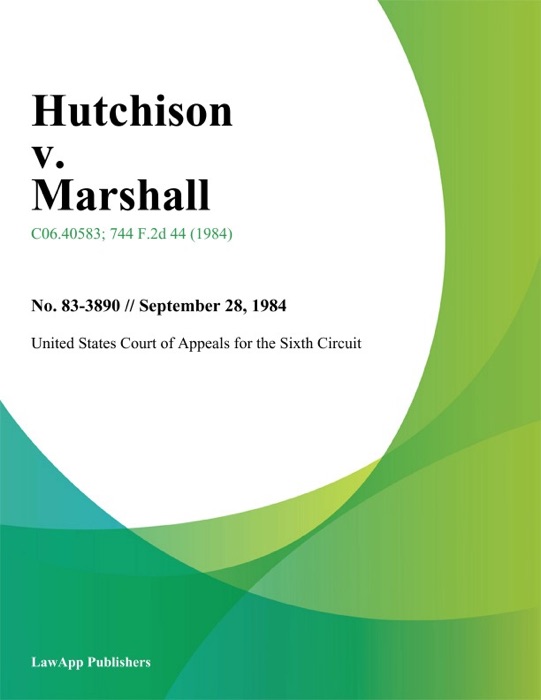 Hutchison V. Marshall