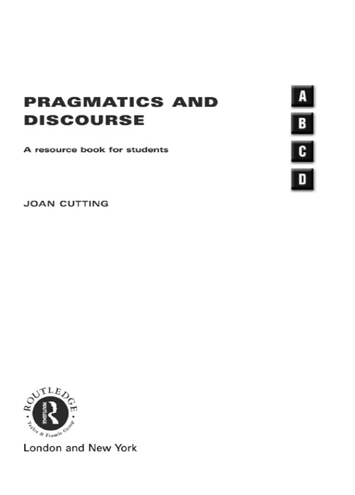 Pragmatics and Discourse