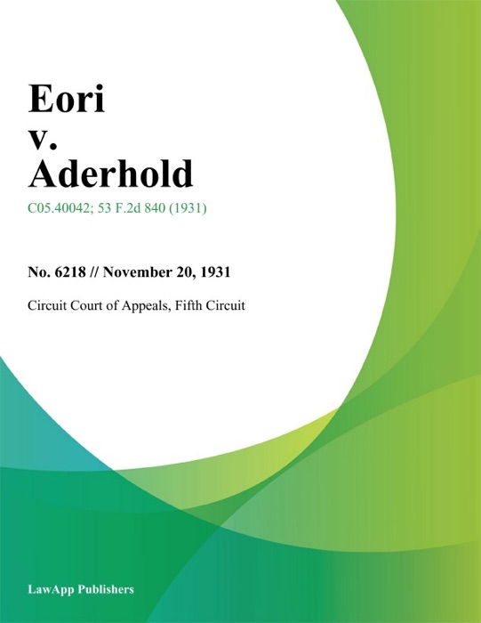 Eori v. Aderhold